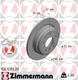 Bremsscheibe ZIMMERMANN 150.1285.20