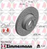 Bremsscheibe Vorderachse ZIMMERMANN 150.2901.52