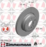 Bremsscheibe ZIMMERMANN 150.2904.20