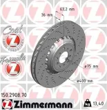 Bremsscheibe ZIMMERMANN 150.2908.70