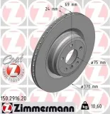 Bremsscheibe Hinterachse ZIMMERMANN 150.2916.20