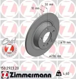 Bremsscheibe Hinterachse ZIMMERMANN 150.2923.20