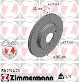 Bremsscheibe ZIMMERMANN 150.2924.20