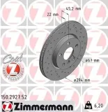 Bremsscheibe Vorderachse ZIMMERMANN 150.2927.52