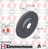 Bremsscheibe Vorderachse ZIMMERMANN 150.2929.52