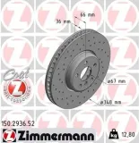 Bremsscheibe ZIMMERMANN 150.2936.52