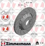 Bremsscheibe Hinterachse rechts ZIMMERMANN 150.2943.70