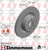 Bremsscheibe Hinterachse ZIMMERMANN 150.2945.52