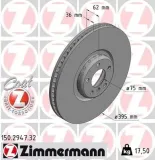 Bremsscheibe Vorderachse links ZIMMERMANN 150.2947.32