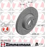 Bremsscheibe ZIMMERMANN 150.2951.52