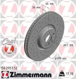 Bremsscheibe ZIMMERMANN 150.2957.52