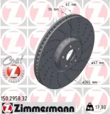 Bremsscheibe Vorderachse rechts ZIMMERMANN 150.2958.32