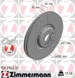 Bremsscheibe Vorderachse links ZIMMERMANN 150.2962.32