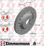 Bremsscheibe Hinterachse links ZIMMERMANN 150.2973.70