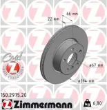 Bremsscheibe ZIMMERMANN 150.2975.20