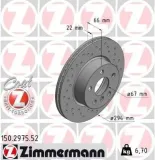 Bremsscheibe ZIMMERMANN 150.2975.52