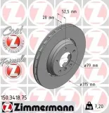 Bremsscheibe ZIMMERMANN 150.3418.75