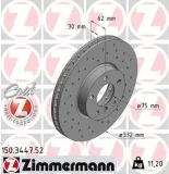 Bremsscheibe Vorderachse ZIMMERMANN 150.3447.52