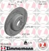 Bremsscheibe Hinterachse rechts ZIMMERMANN 150.3480.55