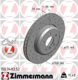 Bremsscheibe Vorderachse ZIMMERMANN 150.3483.52