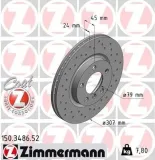 Bremsscheibe Vorderachse ZIMMERMANN 150.3486.52