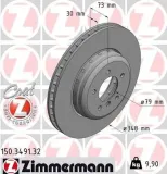 Bremsscheibe Vorderachse ZIMMERMANN 150.3491.32