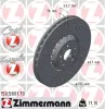 Bremsscheibe Vorderachse rechts ZIMMERMANN 150.5801.70