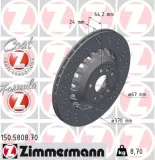 Bremsscheibe Hinterachse rechts ZIMMERMANN 150.5808.70