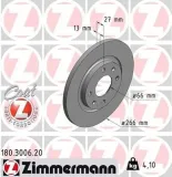 Bremsscheibe Vorderachse ZIMMERMANN 180.3006.20