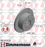 Bremsscheibe ZIMMERMANN 180.3019.20