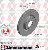 Bremsscheibe ZIMMERMANN 180.3026.20