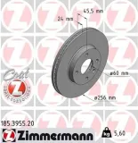 Bremsscheibe Vorderachse ZIMMERMANN 185.3955.20