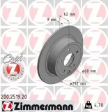 Bremsscheibe ZIMMERMANN 200.2519.20