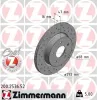 Bremsscheibe Hinterachse ZIMMERMANN 200.2536.52