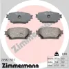 Bremsbelagsatz, Scheibenbremse Hinterachse ZIMMERMANN 20582.150.1