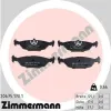 Bremsbelagsatz, Scheibenbremse Hinterachse ZIMMERMANN 20675.170.1