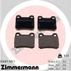 Bremsbelagsatz, Scheibenbremse Hinterachse ZIMMERMANN 20687.135.1