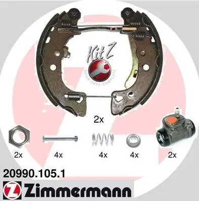 Bremsbackensatz ZIMMERMANN 20990.105.1