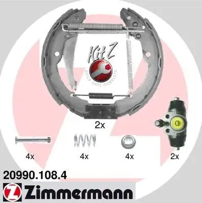 Bremsbackensatz ZIMMERMANN 20990.108.4