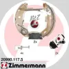 Bremsbackensatz Hinterachse ZIMMERMANN 20990.117.5