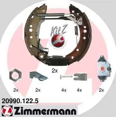 Bremsbackensatz ZIMMERMANN 20990.122.5