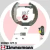 Bremsbackensatz Hinterachse ZIMMERMANN 20990.127.3