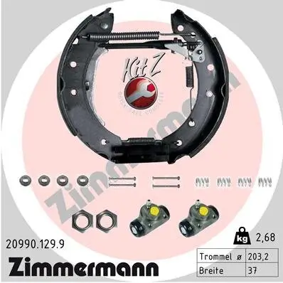 Bremsbackensatz ZIMMERMANN 20990.129.9