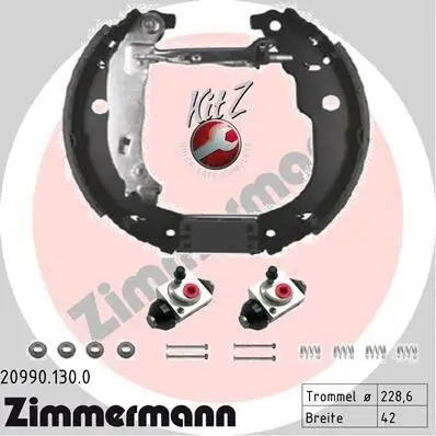 Bremsbackensatz ZIMMERMANN 20990.130.0 Bild Bremsbackensatz ZIMMERMANN 20990.130.0