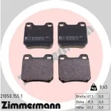 Bremsbelagsatz, Scheibenbremse Hinterachse ZIMMERMANN 21050.155.1