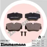 Bremsbelagsatz, Scheibenbremse Vorderachse ZIMMERMANN 21055.180.1