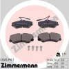 Bremsbelagsatz, Scheibenbremse Vorderachse ZIMMERMANN 21205.190.1