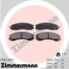 Bremsbelagsatz, Scheibenbremse Vorderachse ZIMMERMANN 21363.160.1