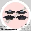 Bremsbelagsatz, Scheibenbremse Vorderachse ZIMMERMANN 21576.205.1