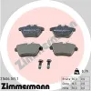 Bremsbelagsatz, Scheibenbremse Hinterachse ZIMMERMANN 21606.165.1